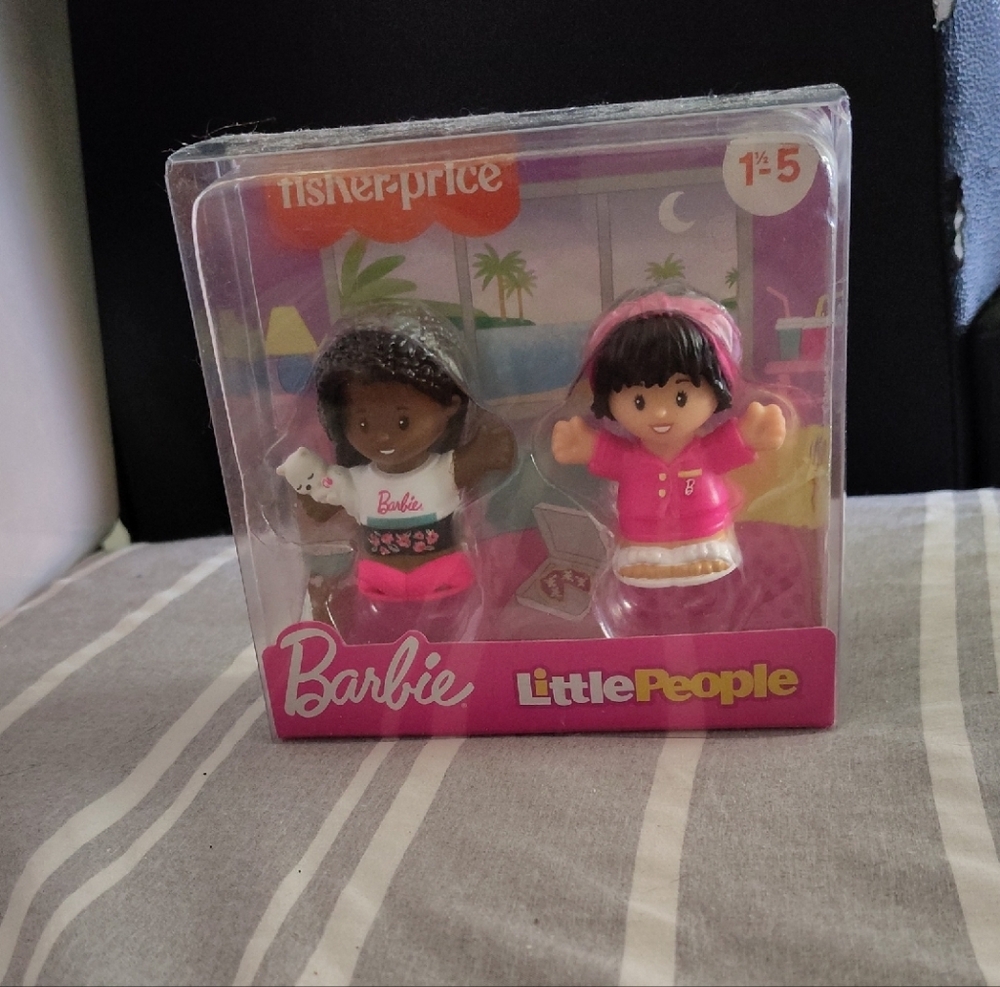 Fisher-Price Barbie Little People Figures - Pink and White